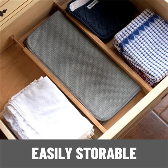 Dish Mat 24" x 17" (LARGEST MAT) Microfiber Dish Drying Mat - Picture 5 of 7